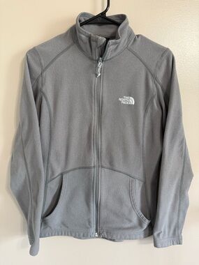 The North Face Lightweight Gray Zip Fleece Jacket Outdoor Gorpcore Women's M